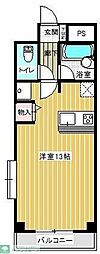 ユーロード747 ワンルームの間取図画像