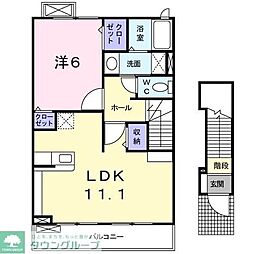 グランベルメゾン 1LDKの間取図画像