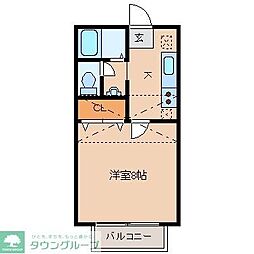 サンシティ沖野C 1Kの間取図画像