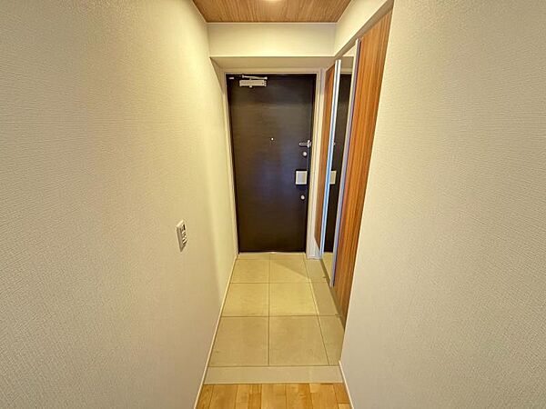 シンプルで落ち着いたデザインの玄関が魅力です。