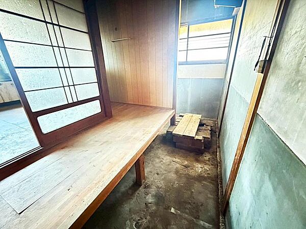 キッチンに繋がる土間♪