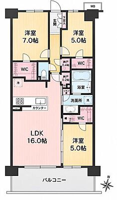 間取り ソライエシティザパーク 6階/-