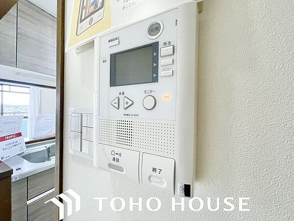 「見える安心」をカタチにしました。誰が来てもわかる様にモニター付きインターホンを設置。