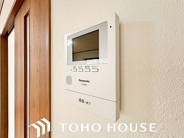「見える安心」をカタチにしました。誰が来てもわかる様にモニター付きインターホンを設置。