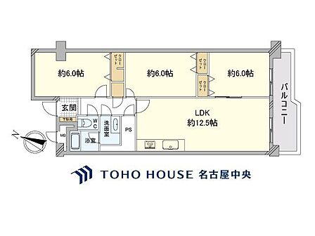 3LDK 間取り