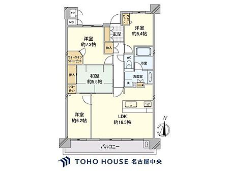 4LDK 間取り