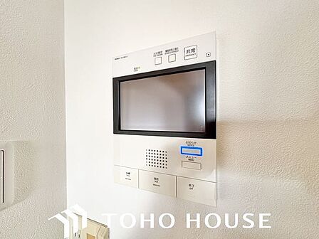 防犯対策にもなるモニター付インターホン設置。