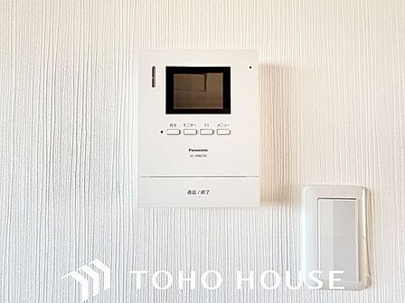 防犯対策にもなるモニター付インターホン設置。
