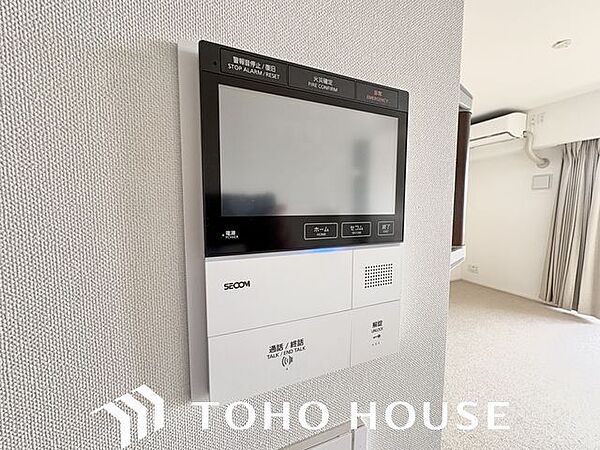 防犯対策にもなるモニター付インターホン設置。