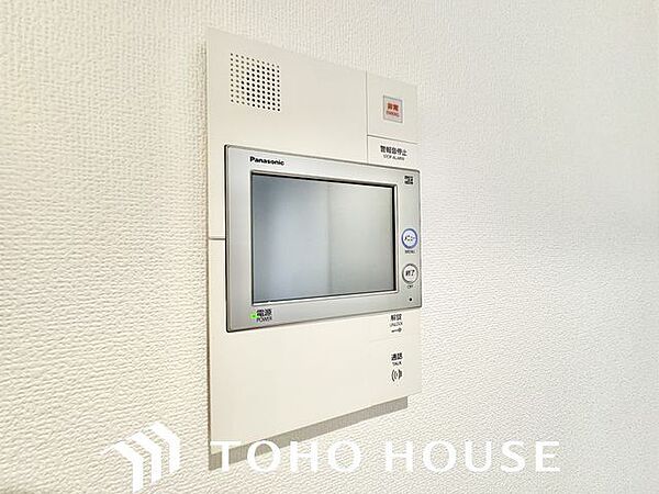 防犯対策にもなるモニター付インターホン設置。