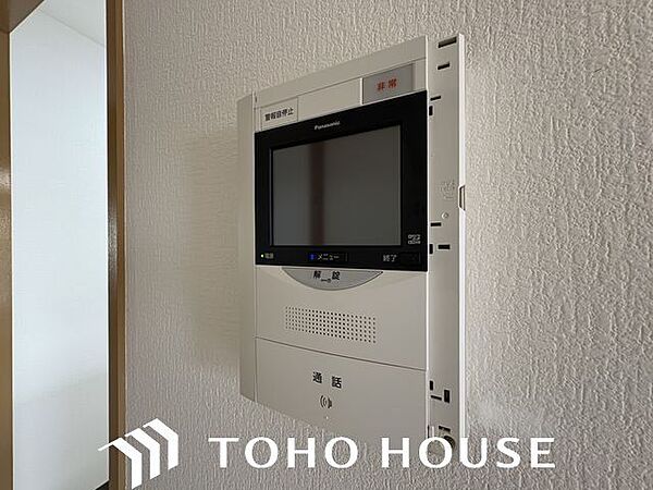 防犯対策にもなるモニター付インターホン設置。
