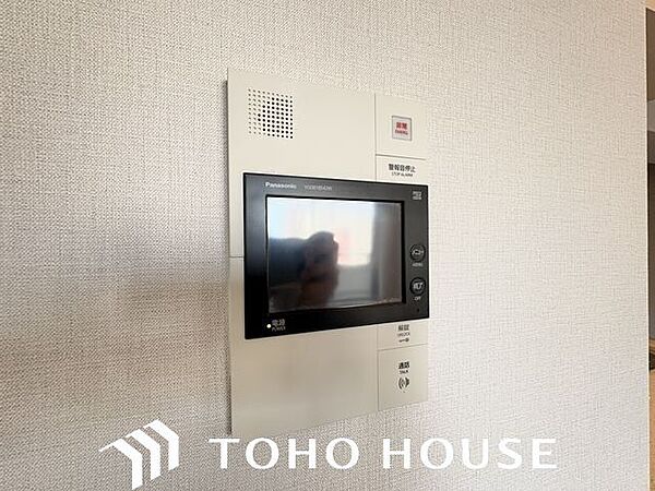 防犯対策にもなるモニター付インターホン設置。