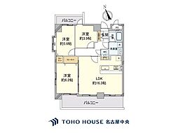 チサンマンション一宮 3LDKの間取図画像