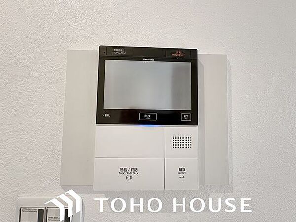 防犯対策にもなるモニター付インターホン設置。