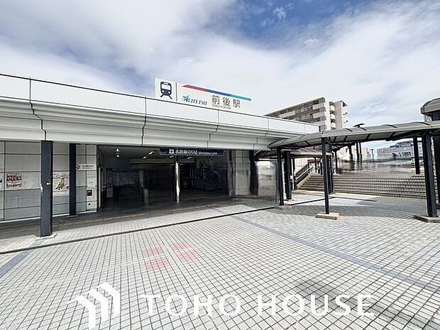 前後駅(名鉄 名古屋本線) 1100m
