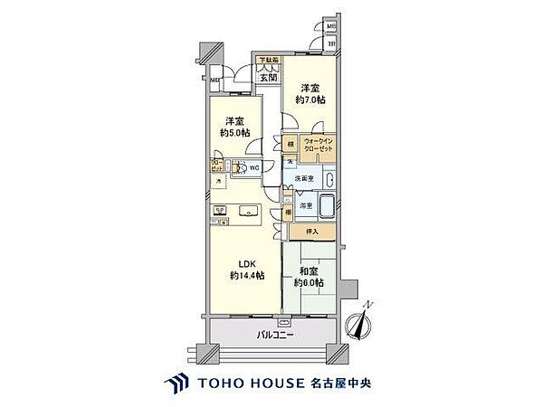 間取りを拡大表示