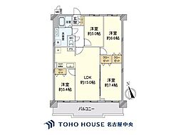 ニューコーポ一宮 4LDKの間取図画像