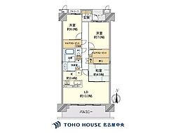 セントアース藤が丘グリーンパークスC棟 3LDKの間取図画像