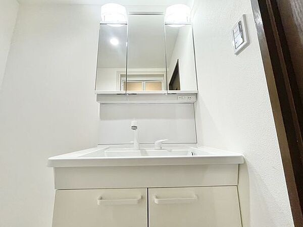 一日の始まりと終わりを心地よく演出してくれる、多彩な機能が備えられたパウダールーム。