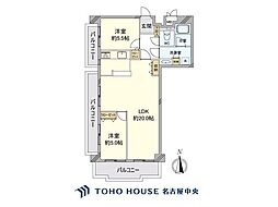 杁中スカイタウンA棟 2LDKの間取図画像