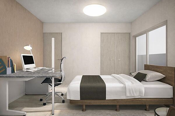 【内観パース】たっぷりの陽光に包まれる明るい住まい(建物価格899万円、建物面積66.7m)
