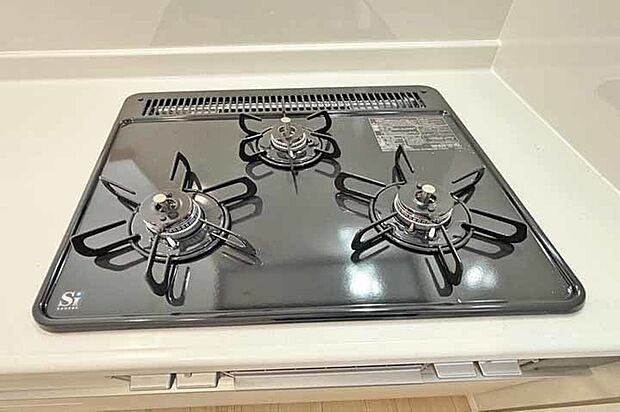 (ガスコンロ)お料理はかどる3つくちコンロ!揚げ物・焼き物・お味噌汁!