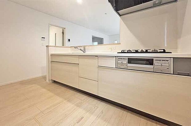 (キッチン) お料理はかどる対面式!テレビを見ながら毎日楽しく!