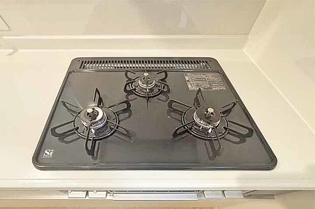 （ガスコンロ）お料理はかどる3つくちコンロ！揚げ物・焼き物・お味噌汁！