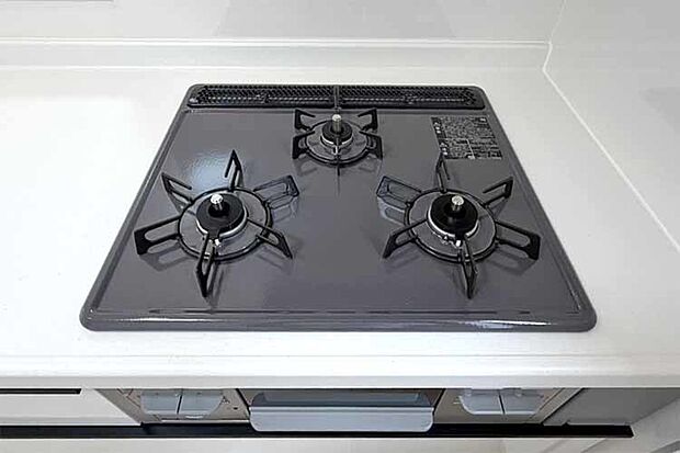 (ガスコンロ)耐久性に優れてお掃除も楽々なホーロートップコンロ♪