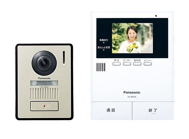 留守中の来訪者を録画・録音でき、帰宅後モニター画面で確認できて安心!