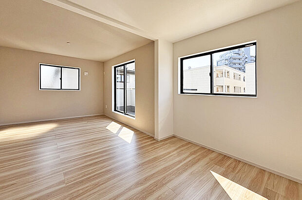 (洋室)大きなお部屋にウォークイン!間仕切りで2部屋に変更可能!