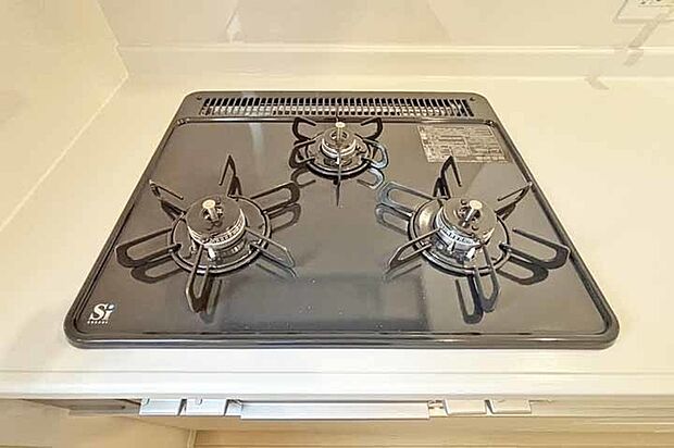 （ガスコンロ）お料理はかどる3つくちコンロ！揚げ物・焼き物・お味噌汁！