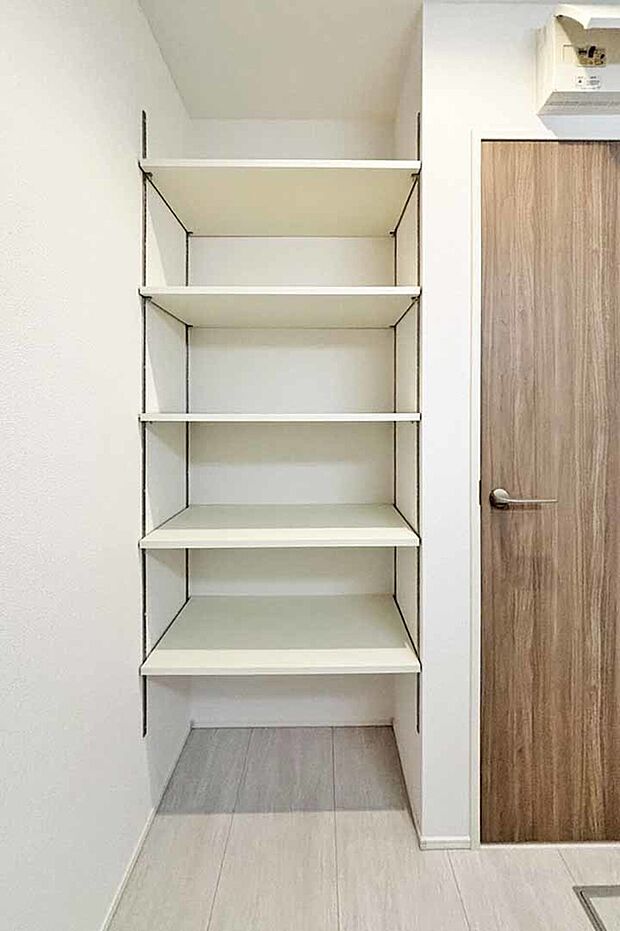 (リネン庫)着替えやタオルを常備して入浴をスムーズに!