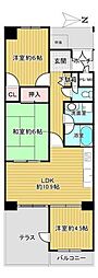 パークテラス西京極 3LDKの間取図画像