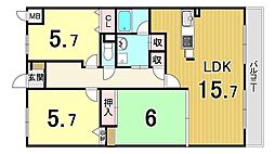 サクラメント東加古川 3LDKの間取図画像
