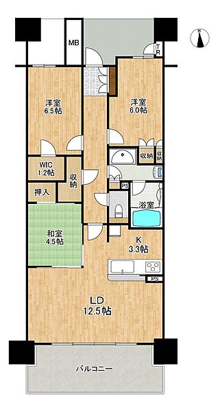 間取りを拡大表示