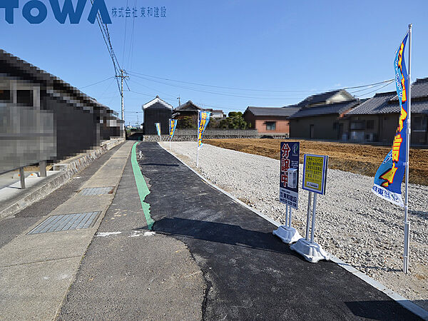豊田市前林町 前面道路含む現地写真