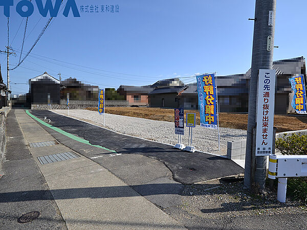 豊田市前林町 前面道路含む現地写真