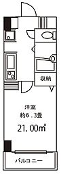 ドミール目白 1Kの間取図画像