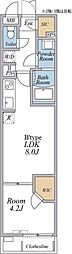 相模原市南区上鶴間1丁目マンション 1LDKの間取図画像