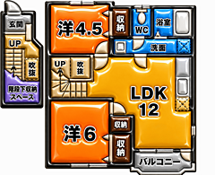 物件の間取り