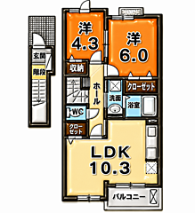物件の間取り