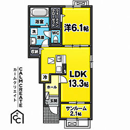 メゾンパーク 枚田岡 A棟 1階/106