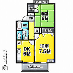 ヴェルジェ 2階/-