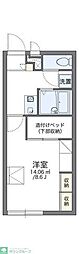 レオパレスコンクエスト下小塙 1Kの間取図画像