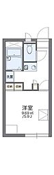 レオパレス桐生駅南 1Kの間取図画像