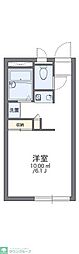 レオパレスサンライズ富岡2 1Kの間取図画像