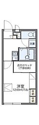 レオパレスチロル 1Kの間取図画像