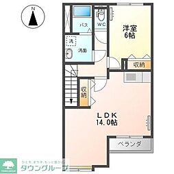 ピゴ 1LDKの間取図画像