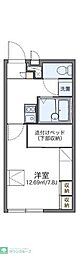 レオパレスチロル 1Kの間取図画像